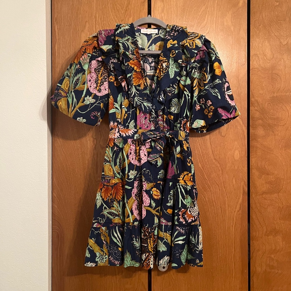 House of Harlow Puff Sleeve Wrap Dress